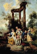 Johann Conrad Seekatz Die Familie Goethe in Schafertracht Germany oil painting artist